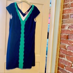 Lilly Pulitzer knit dress blue and green size XL